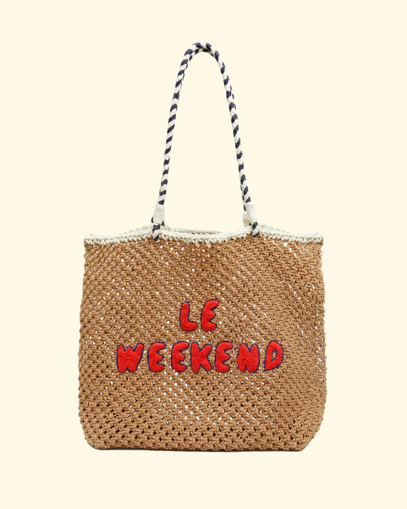 Clare V. Marisol Diagonal Woven Bag