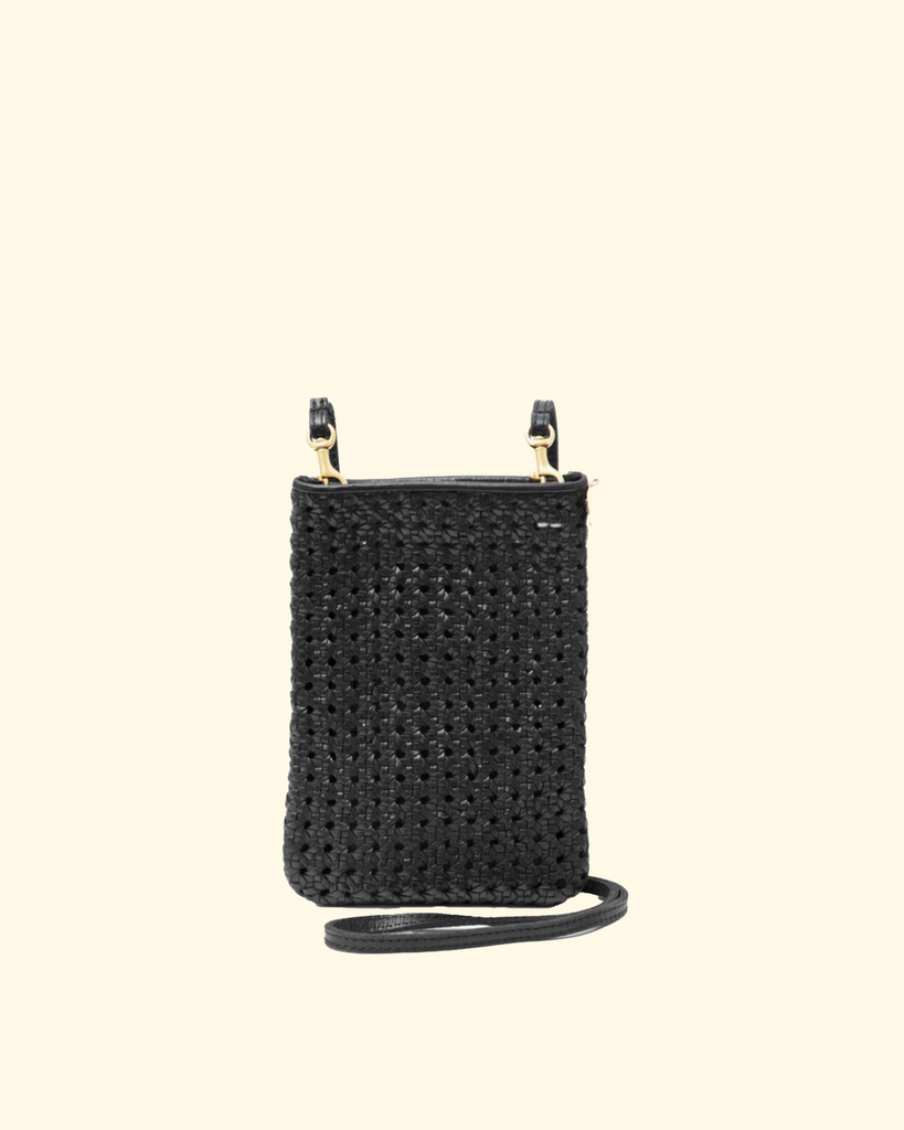 Clare V. Marisol Crossbody Bag - Toffee Diagonal Woven